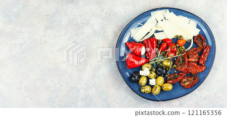 A set of food. 121165356