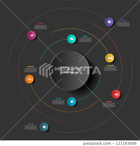 Infographic design template with place for your data. Vector illustration. Infographic design template with place for your data. Vector illustration. 121165686