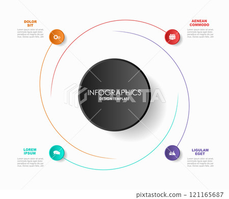 Infographic design template with place for your data. Vector illustration. Infographic design template with place for your data. Vector illustration. 121165687