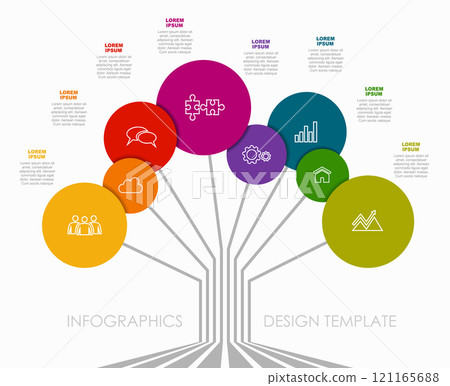 Infographic design template with place for your data. Vector illustration. Infographic design template with place for your data. Vector illustration. 121165688