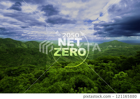 Net zero in 2050 on green nature background. Reduce emissions, carbon neutral and ESG concept. net zero greenhouse gas emissions target Climate neutral. Reduce global warming. Net zero in 2050 on green nature background. Reduce emissions, carbon neutral and ESG concept. net zero greenhouse gas emissions target Climate neutral. Reduce global warming. 121165880