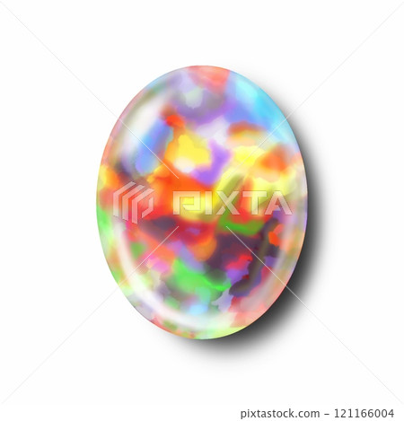 彩色黑蛋白石插圖,橢圓形凸圓面黑蛋白石插圖 彩色黑蛋白石插圖,橢圓形凸圓面黑蛋白石插圖 121166004