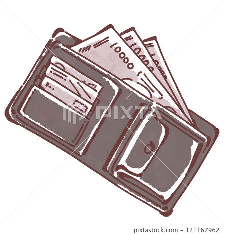 錢包插畫 錢包插畫 121167962
