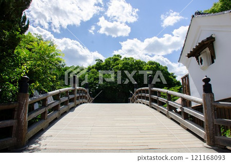 Bridge over the blue sky 121168093