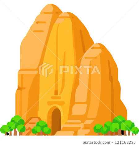 Mountain Peak Mystic Forest Cloudy Summit Adventure 121168253