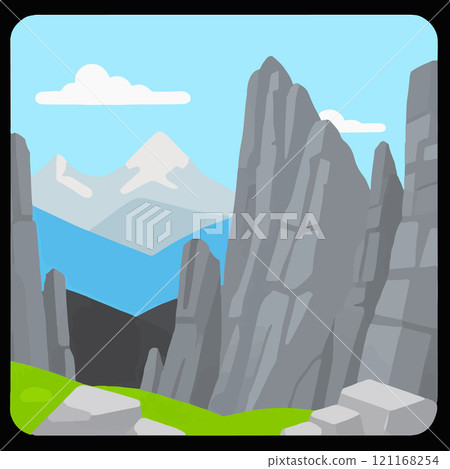 Enduring Rocks Peak Cliff Snow Outcrop Enduring Rocks Peak Cliff Snow Outcrop 121168254