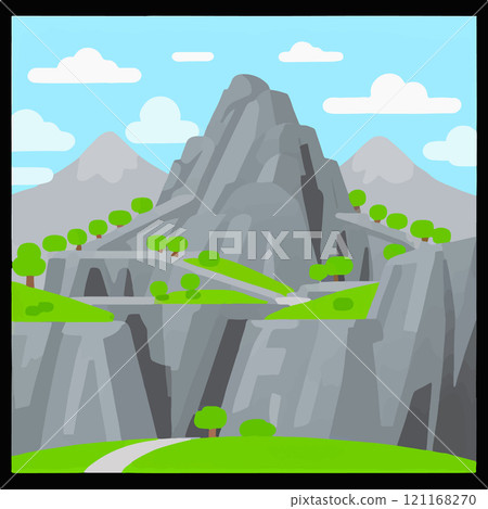 Mountain Peak Avalanche Snow Tall Peak 121168270