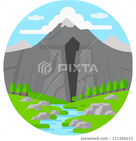 Mountain Serene Peaks Cliff Eagle'''s Nest Adventure 121168313