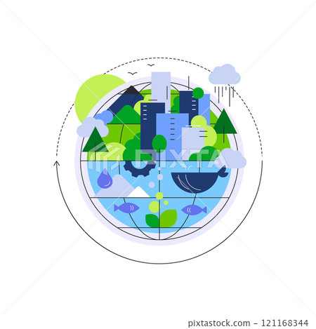 Planet Earth. Nature and industry. Environment and ecology 121168344