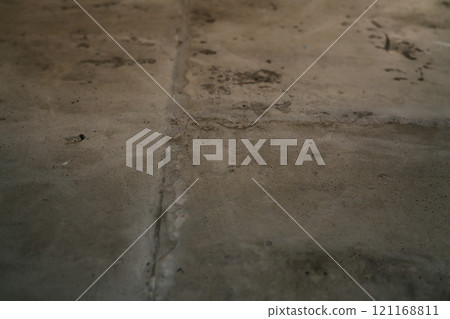 angle closeup shot of rough concrete surface 121168811
