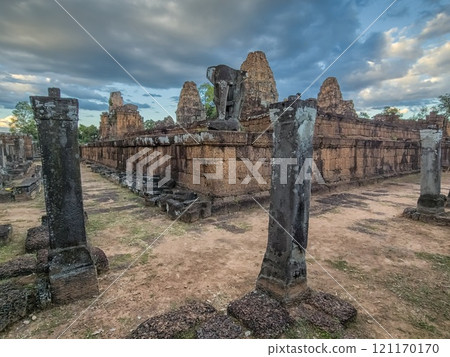 Ruin of East Mebon Temple, Ankgor, Cambodia 121170170