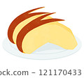Illustration of a rabbit-shaped red apple 1 121170433