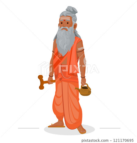 Indian sadhu guru, Sadhu Baba holyman, Sadhu saint of India for grand festival Indian sadhu guru, Sadhu Baba holyman, Sadhu saint of India for grand festival 121170695