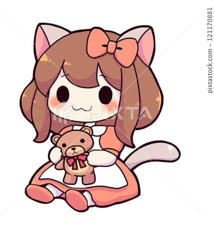 有貓耳朵的女孩 121170881