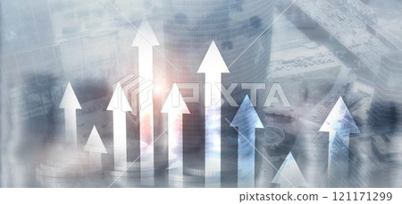 Stock Market Growth Charts. Investment and Trading Concept 121171299