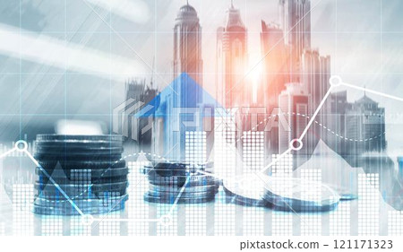 Business intelligence marketing finance management. Mixed Media 121171323