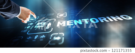 Mentoring Motivation Coaching Career Business Technology concept Mentoring Motivation Coaching Career Business Technology concept 121171355