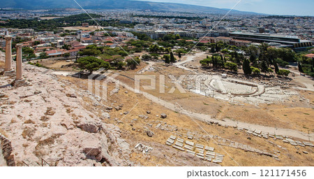Acropolis Athens, Greece. Theater of Dionysus 121171456