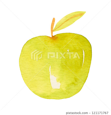 watercolor sketch of apple 121171767