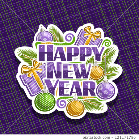 Vector logo for Happy New Year Vector logo for Happy New Year 121171786