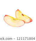 slice of yellow banana 121171804