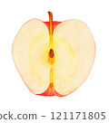 apple isolated on white background 121171805