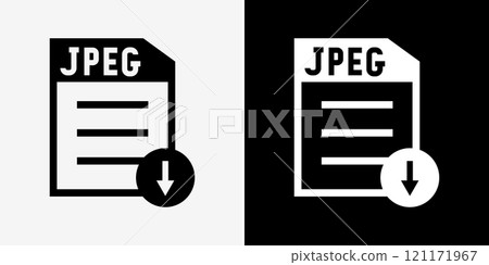 Set of image files, documents and software icons 121171967