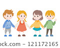 Children holding hands 121172165