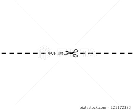 剪刀和切割線、折線、虛線的插圖 剪刀和切割線、折線、虛線的插圖 121172383