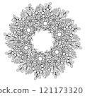 Floral Mandala Pattern 121173320