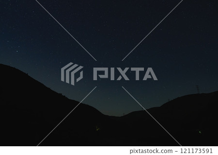 從森町太田川水壩看到的星空(靜岡縣) 從森町太田川水壩看到的星空(靜岡縣) 121173591