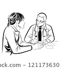 Doctor and Patient communication, Patient in doctor office 121173630