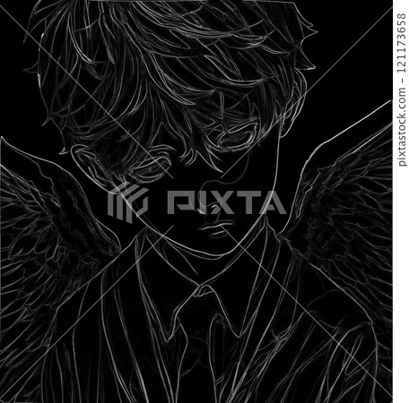 【插畫素材】墮落天使Kids 2/男孩/男孩/CG藝術/特殊處理/基督教/憂鬱/低頭/黑暗 【插畫素材】墮落天使Kids 2/男孩/男孩/CG藝術/特殊處理/基督教/憂鬱/低頭/黑暗 121173658