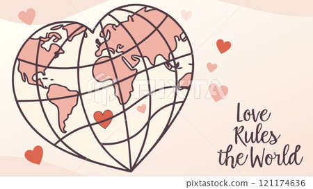 heart shaped planet 121174636