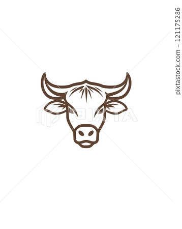 cow, logo, animal 121175286