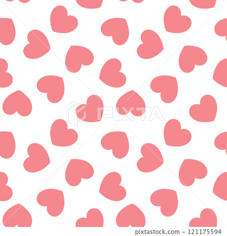 Seamless hearts pattern 121175594