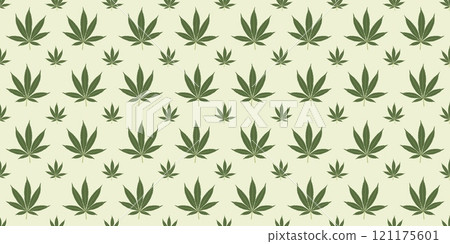 Seamless marijuana background with geometric leaves pattern Seamless marijuana background with geometric leaves pattern 121175601