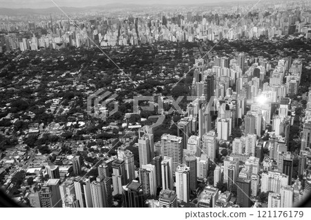 巴西聖保羅城市景觀鳥瞰圖 巴西聖保羅城市景觀鳥瞰圖 121176179