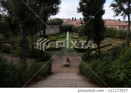 Horti Leonini is a beautifully designed Renaissance garden located in the heart of San Quirico d'Orcia, Tuscany.  121177657