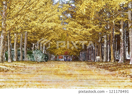 Ginkgo bunches Ginkgo bunches 121178491