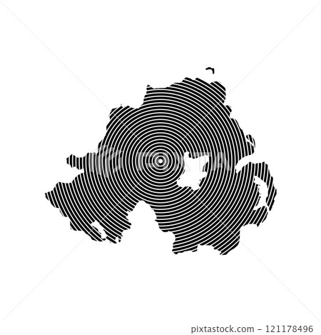 Northern Ireland Map Icon 121178496