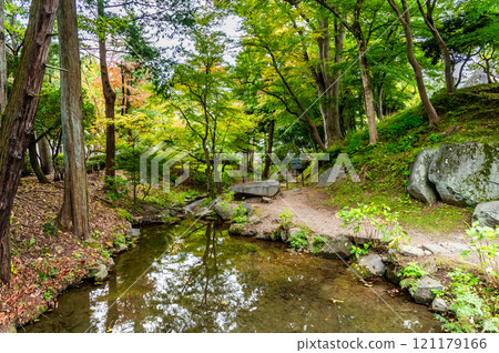 Iwate, Morioka Castle Ruins Park, Outer Moat Remains 121179166