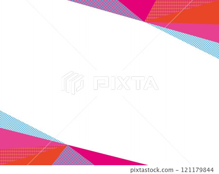 幾何圖案框架三角形白色空間 121179844