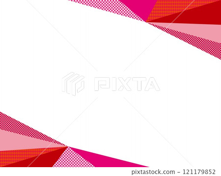 幾何圖案框架三角形白色空間 121179852