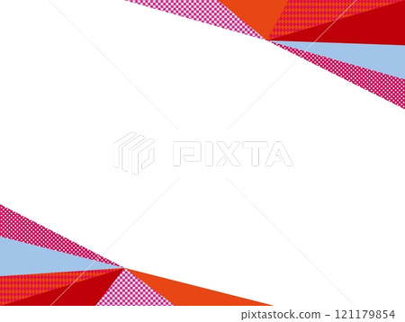 Geometric pattern frame triangle white space 121179854