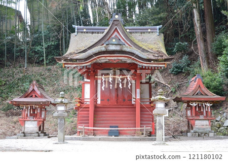 Precincts company "Hiei Shrine" (Tanzan Shrine / Tonomine, Sakurai City, Nara Prefecture) Precincts company "Hiei Shrine" (Tanzan Shrine / Tonomine, Sakurai City, Nara Prefecture) 121180102