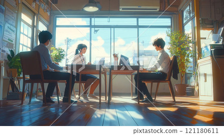 Meeting in the conference room Meeting in the conference room 121180611