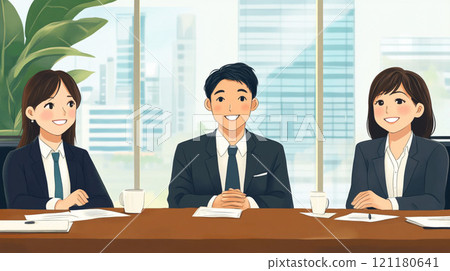 Meeting in the conference room Meeting in the conference room 121180641
