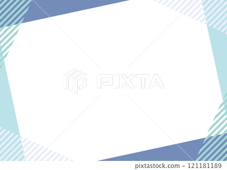 藍色淺藍色幾何框架條紋簡單 藍色淺藍色幾何框架條紋簡單 121181189