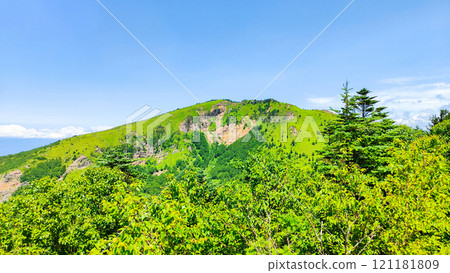 Summer climbing of Mt. Azuma and Mt. Nekodake (Nakaone Course: View of Mt. Nekodake) Summer climbing of Mt. Azuma and Mt. Nekodake (Nakaone Course: View of Mt. Nekodake) 121181809